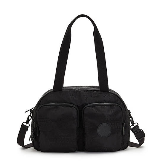 Kipling Cool Defea Fashion Shoulder Bags Urban Black Jacquard | CA 1391AH